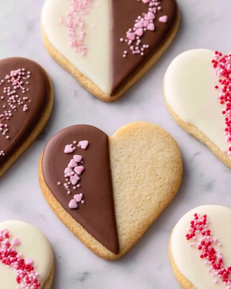 Valentine’s Shortbread Hearts Recipe