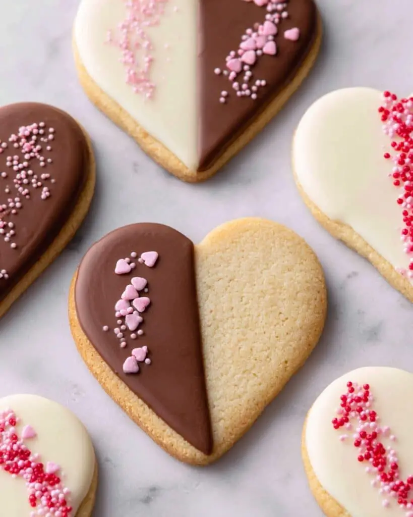 Valentine’s Shortbread Hearts Recipe