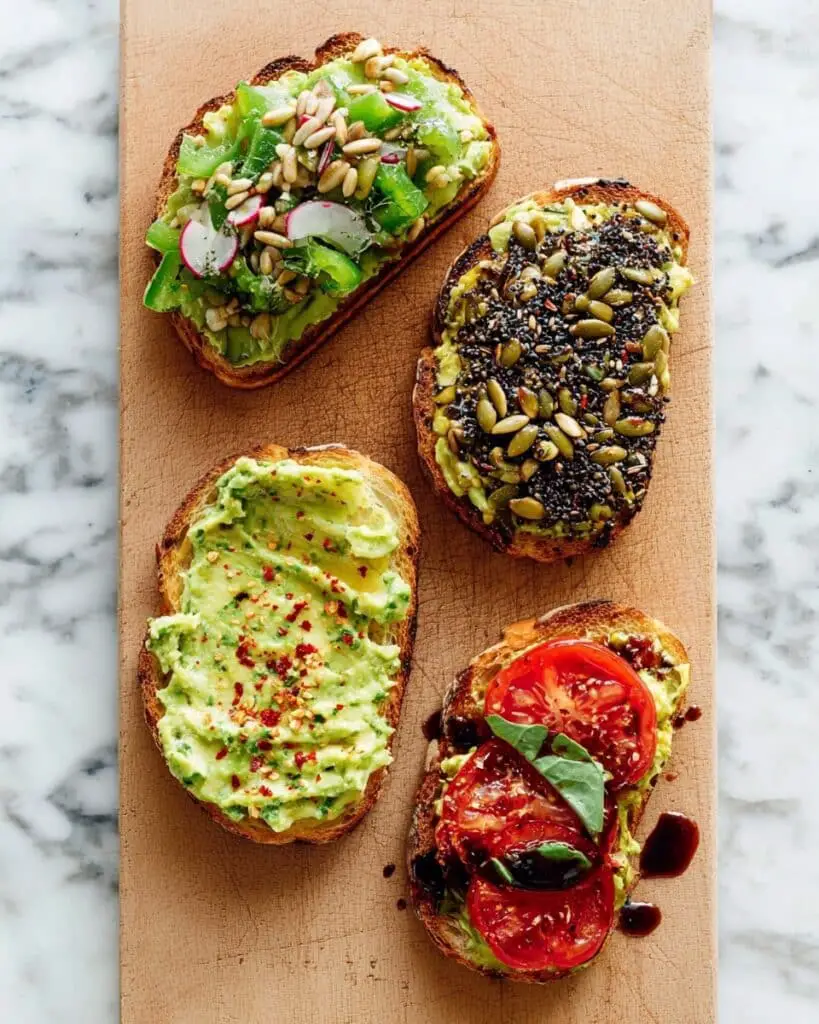Creamy Avocado Toast with Optional Toppings Recipe