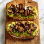 Mushroom Avocado Toast Recipe