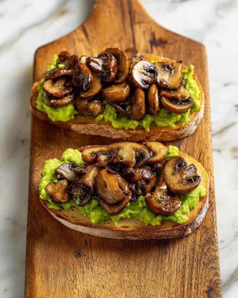 Mushroom Avocado Toast Recipe