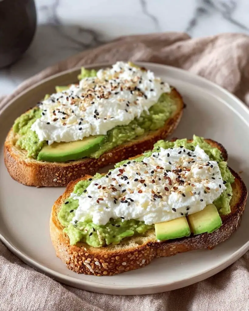 Creamy Cottage Cheese Avocado Toast Recipe