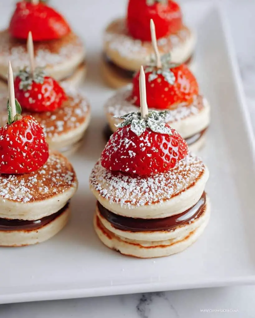 Nutella Mini Pancake Stacks Recipe