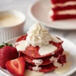 Red Velvet Waffles with Cream Cheese Glaze Recipe
