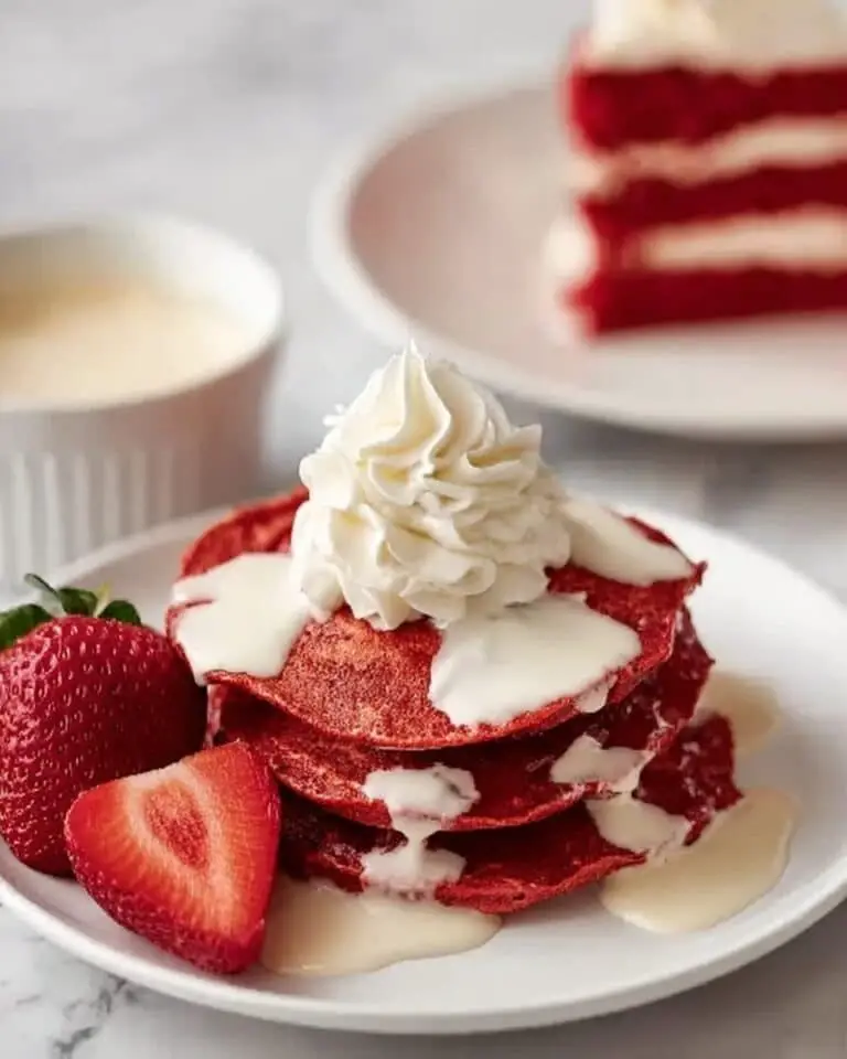 Red Velvet Waffles with Cream Cheese Glaze Recipe