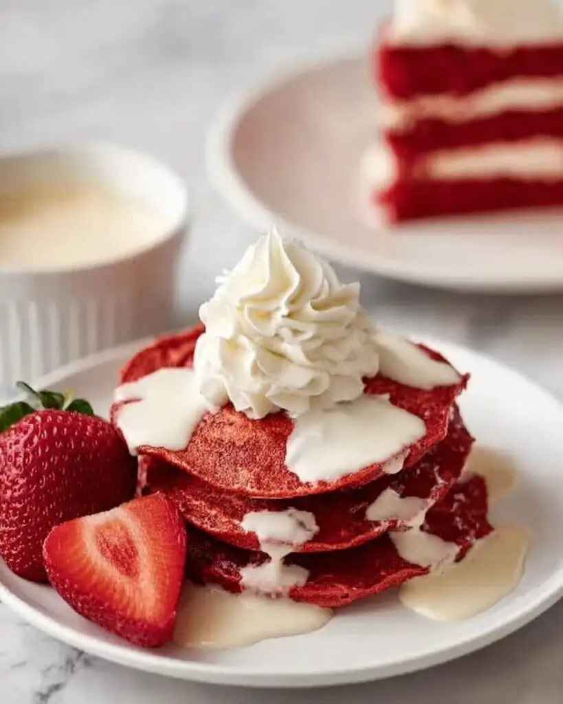 Red Velvet Waffles with Cream Cheese Glaze Recipe