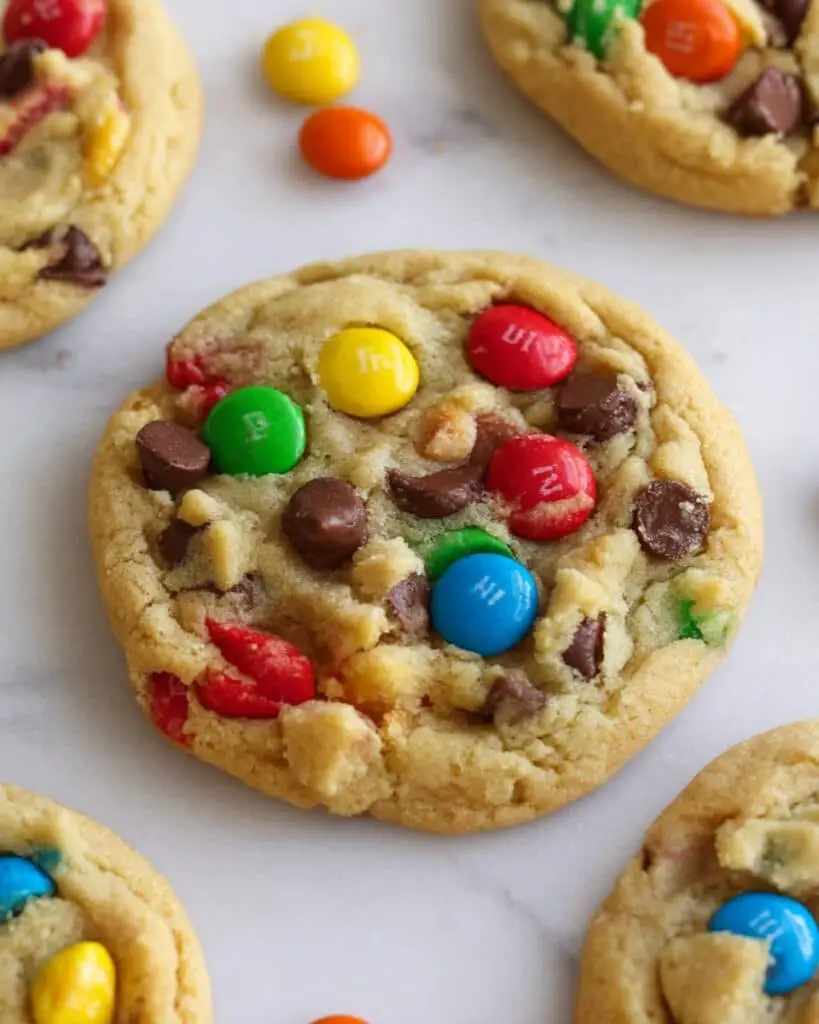 Soft and Chewy M&M Cookies Recipe
