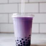 Taro Milk Tea with Tapioca Pearls Recipe