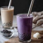 Taro Milk Tea 2 Ways (with Fresh Taro or Powder) Recipe