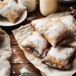 Chocolate Beignets with Cocoa Powdered Sugar and Chocolate Sauce Recipe