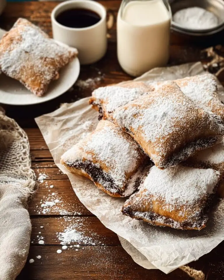 Chocolate Beignets with Cocoa Powdered Sugar and Chocolate Sauce Recipe