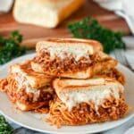 Spaghetti Stuffed Garlic Bread Recipe