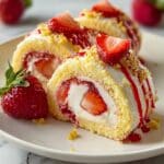 Tasty Strawberry Shortcake Cheesecake Rolls Recipe