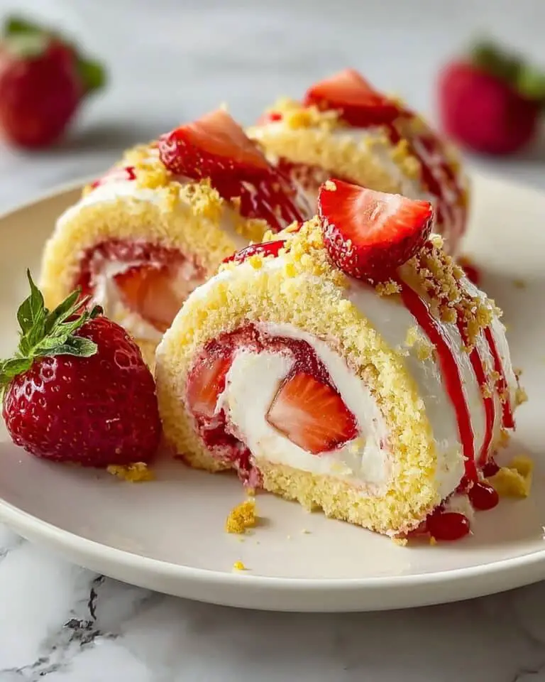 Tasty Strawberry Shortcake Cheesecake Rolls Recipe