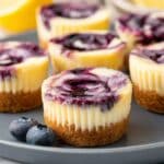 Mini Lemon Blueberry Cheesecakes Recipe