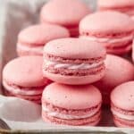 Strawberry Macarons with Strawberry Buttercream Filling Recipe