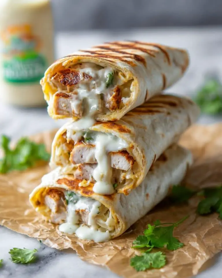 Chicken Ranch Wraps Recipe