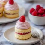 Mini Raspberry Cakes with Raspberry Jam and Cream Recipe