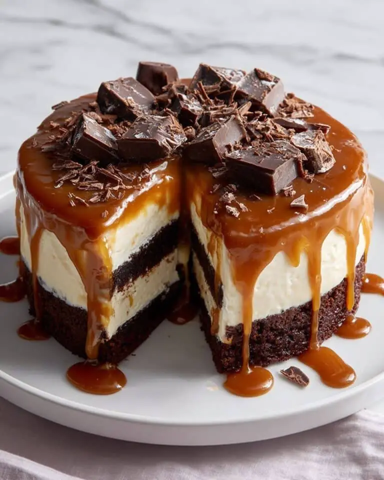 Caramel Brownie Cheesecake Recipe