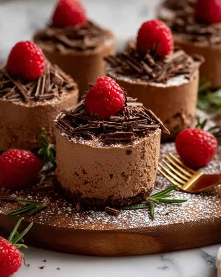 Mini Chocolate Cakes with Rich Cocoa Buttercream and Decadent Chocolate Garnish Recipe