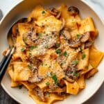 Gochujang Pasta with Mushrooms, Cream, and Chives Recipe