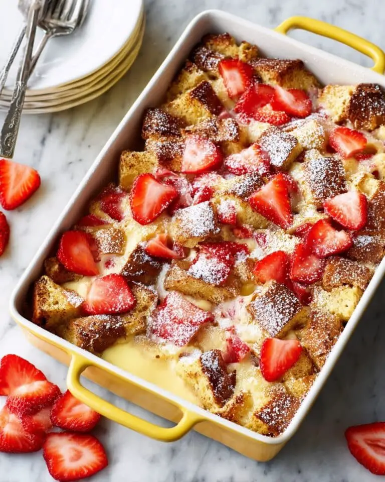 Baked Strawberries and Cream French Toast Recipe