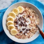 Quinoa Breakfast Bowl with Coconut Milk and Toppings Recipe