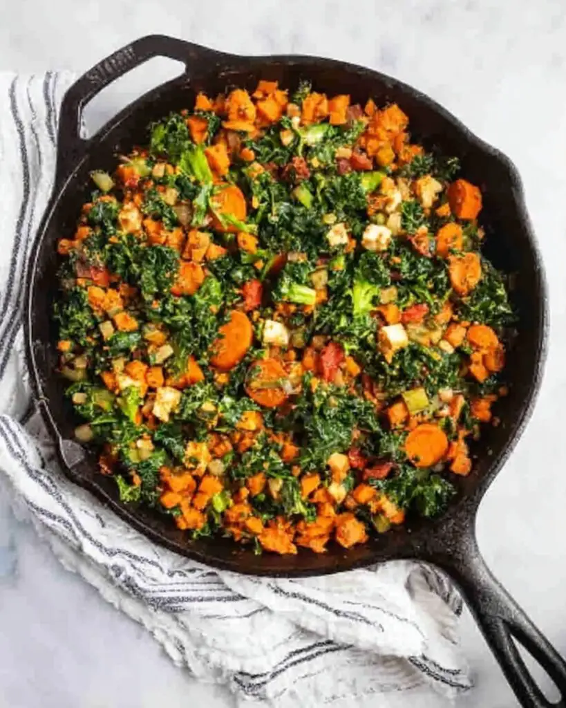 Sweet Potato Breakfast Hash with Kale Recipe