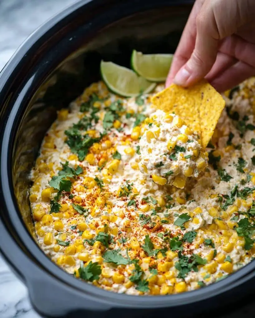 Slow Cooker Street Corn Dip Recipe