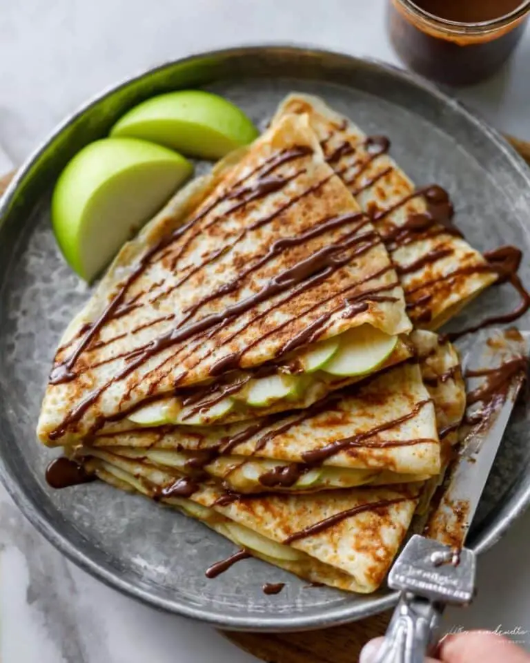 Caramel Apple Cheesecake Quesadillas Recipe
