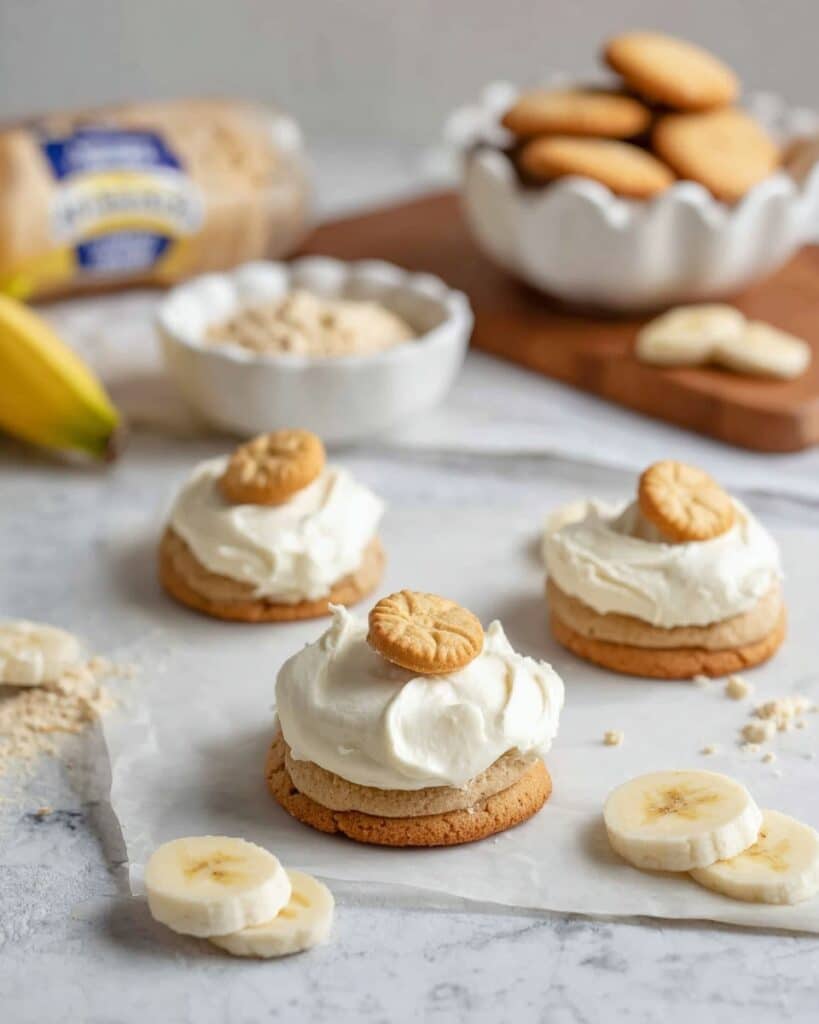 Crumbl Banana Cream Pie Cookies Recipe