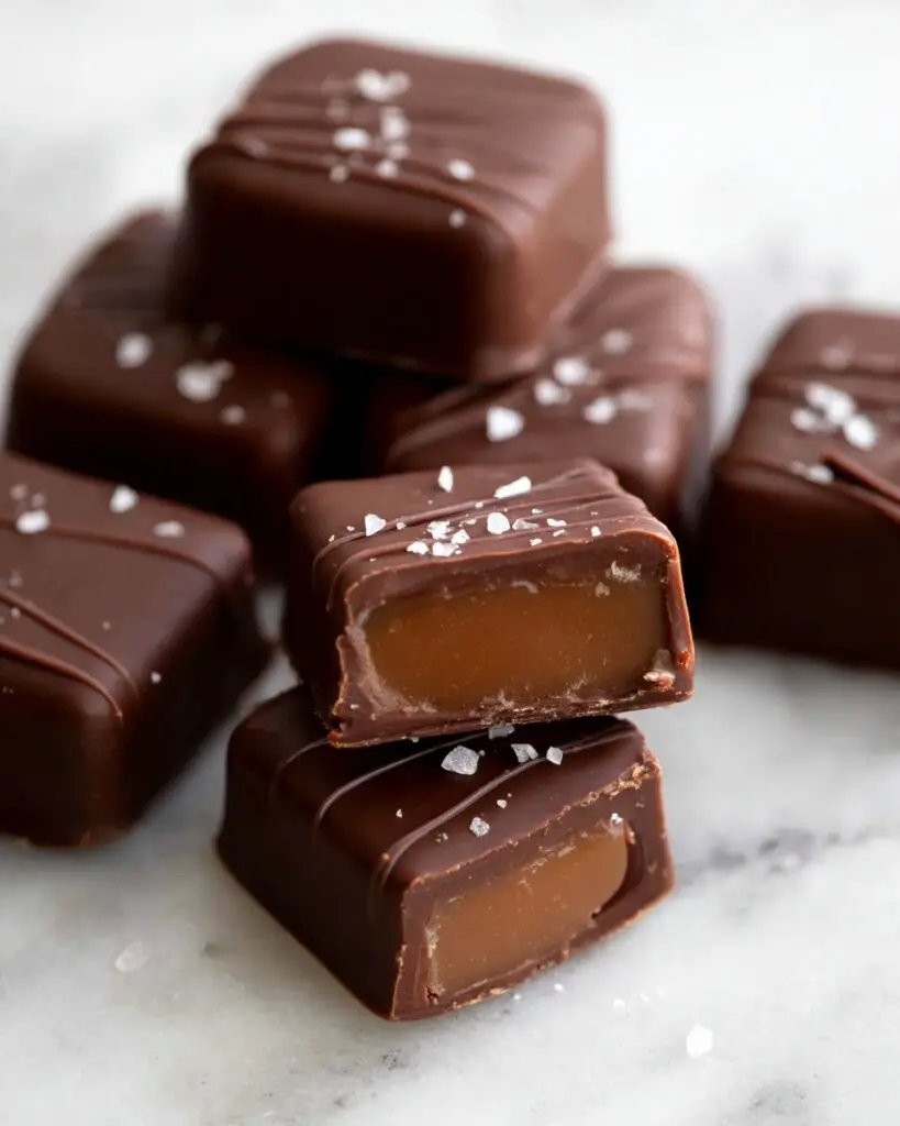 Salted Chocolate Covered Caramels Recipe