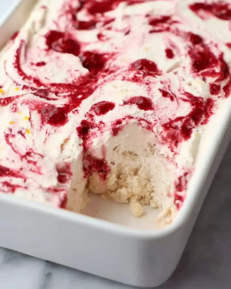 Heavenly Raspberry Cream Angel Food Cake Dessert Recipe