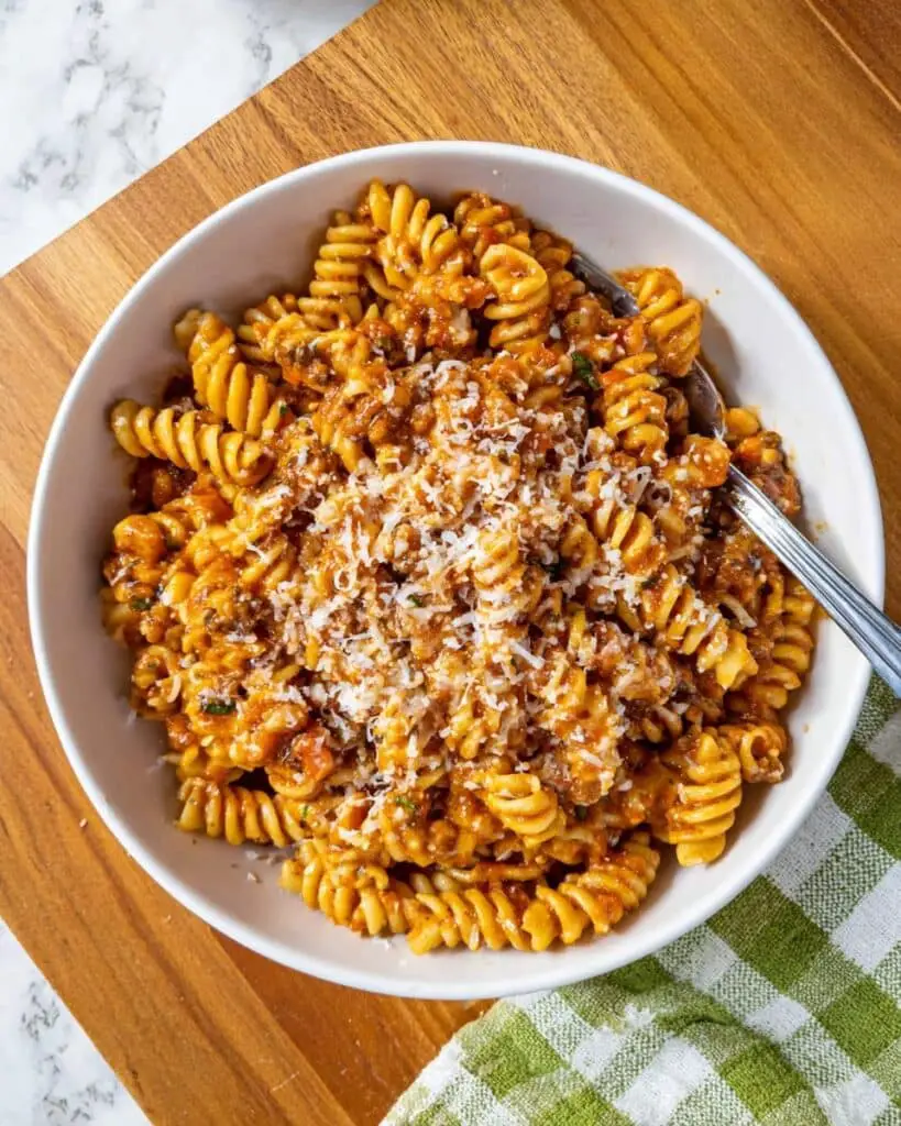 35-Minute One-Pot Creamy Beef Pasta
