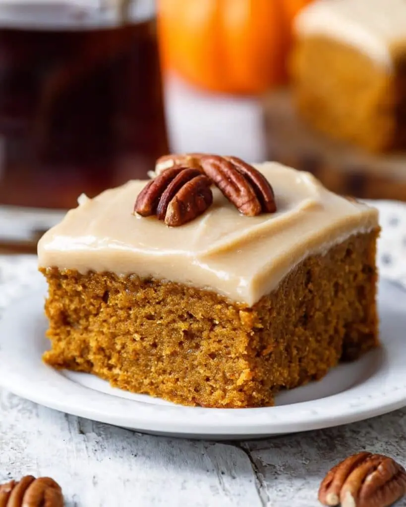 Pumpkin Cake with Caramel Cream Cheese Frosting Recipe