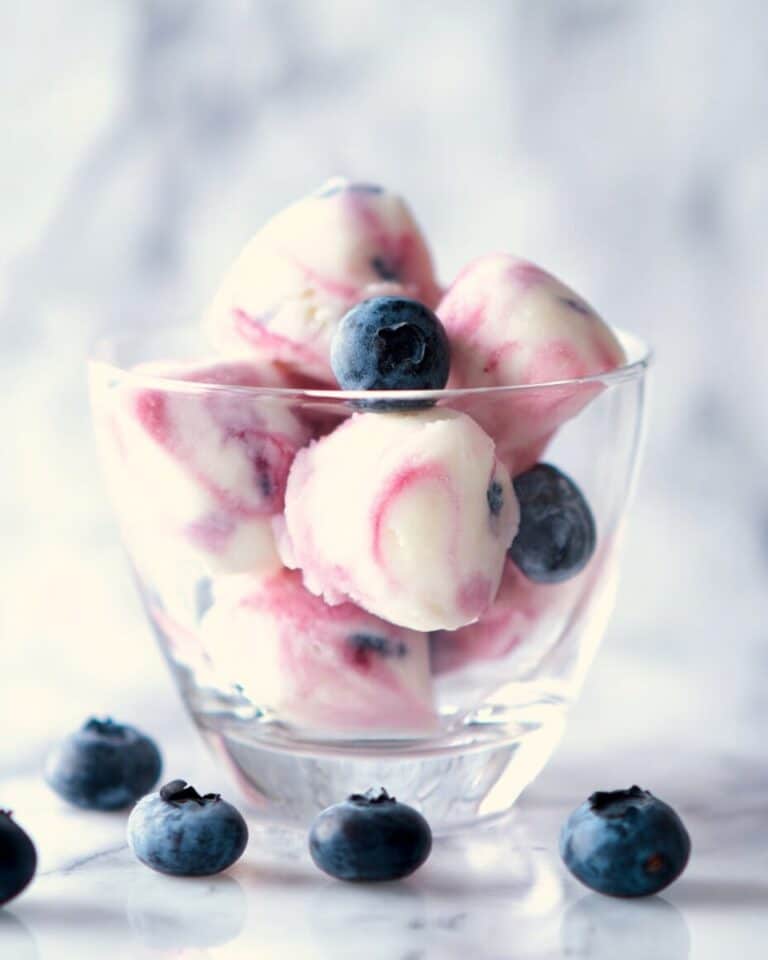 Easy Blueberry Frozen Yogurt Bites Recipe