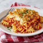 Easy Chicken Parmesan Casserole With Pasta Recipe