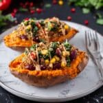 Mexican Quinoa Stuffed Sweet Potatoes Recipe