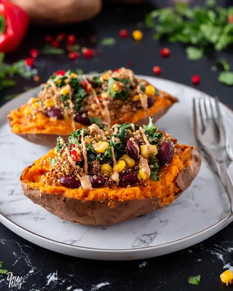 Mexican Quinoa Stuffed Sweet Potatoes Recipe