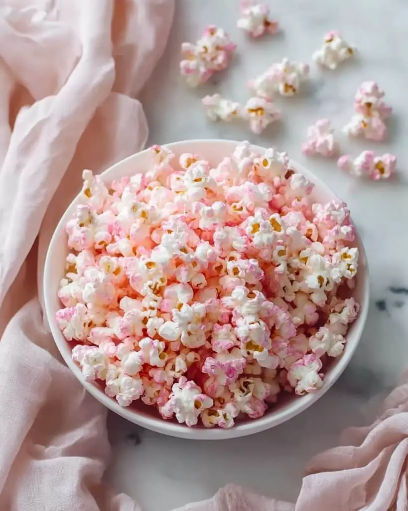 Pink Popcorn: Sweet and Colorful Valentine’s Day Snack Recipe