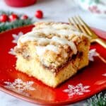 Eggnog Coffee Cake with Brown Sugar Streusel and Eggnog Glaze Recipe