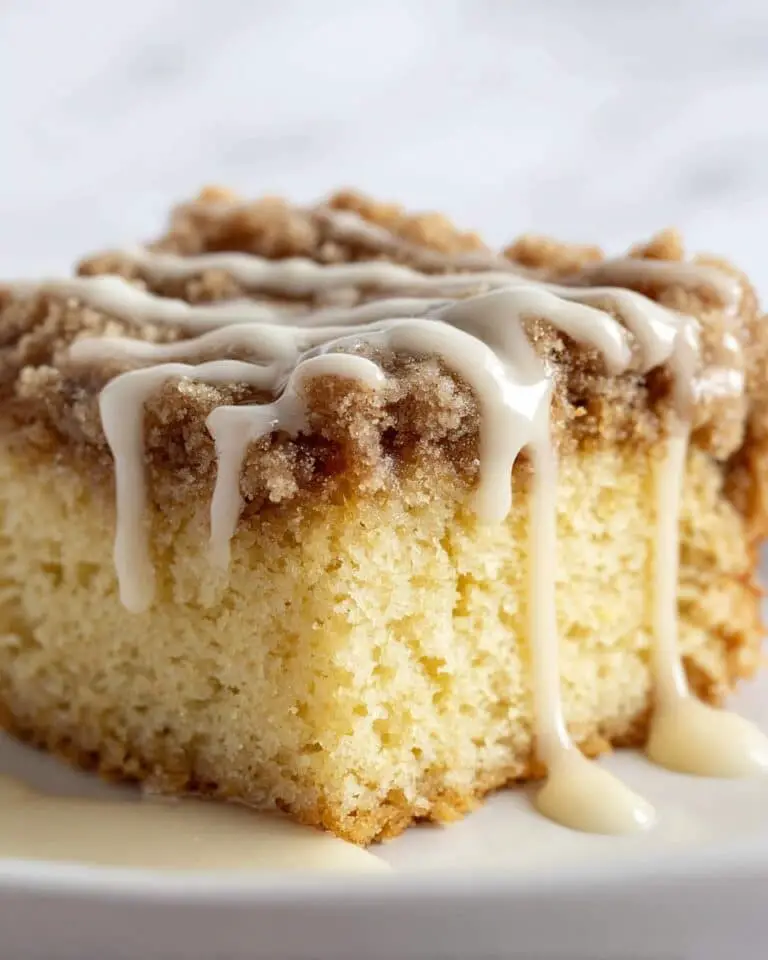 Eggnog Coffee Cake with Butter Crumb Topping Recipe