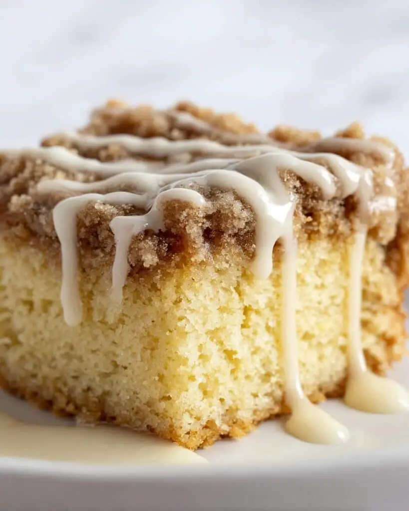 Eggnog Coffee Cake with Butter Crumb Topping Recipe