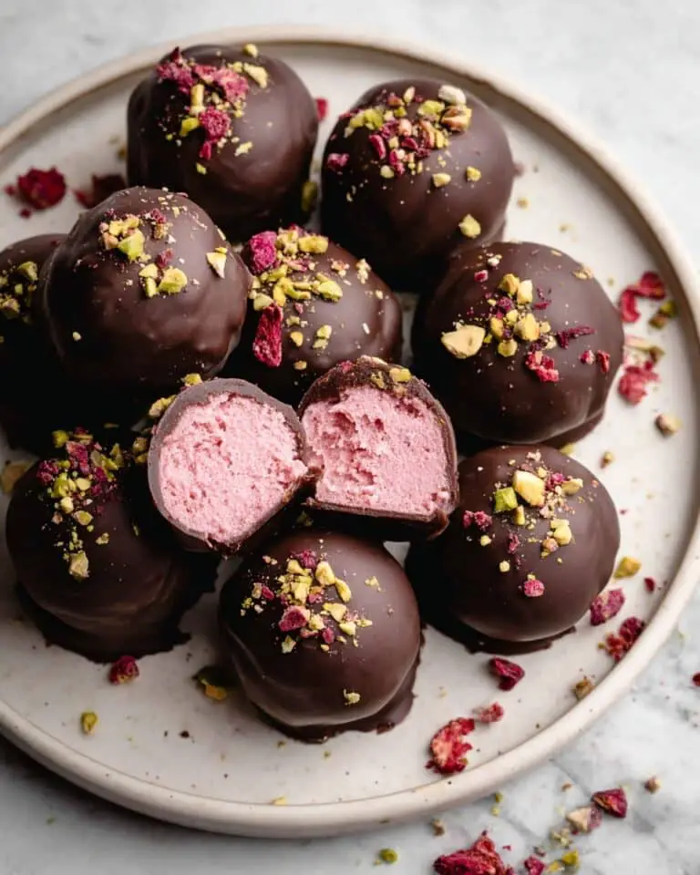 Raspberry Dark Chocolate Truffles Recipe