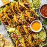 Crispy Baked Beef Tacos with Chipotle Crema Recipe