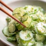 Easy Creamy Cucumber Salad Recipe