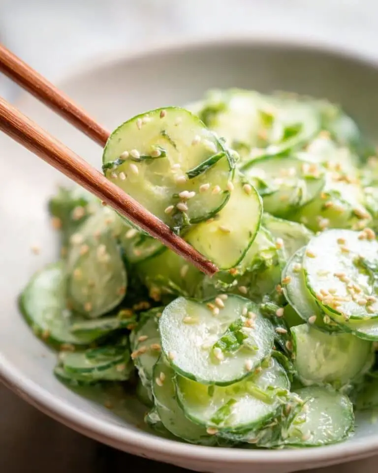 Easy Creamy Cucumber Salad Recipe