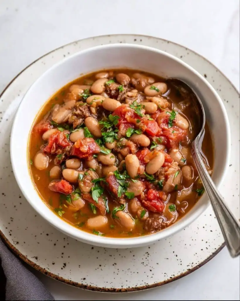 Texas Charro Beans: Flavorful Pinto Beans with Beef, Tomatoes, and Jalapeños Recipe