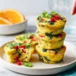 Healthy Spinach and Red Pepper Egg Bites Recipe