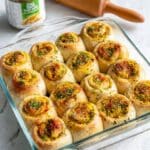 Vegan Caramelized Onion Spinach Pizza Rolls Recipe